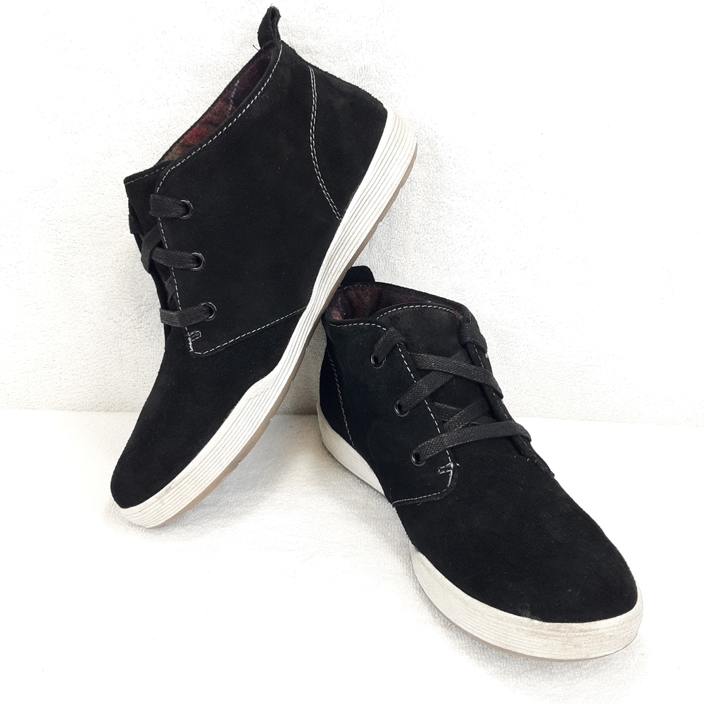 COMFORTIVA ALIGN HIGH TOP SUEDE LEATHER SNEAKERS